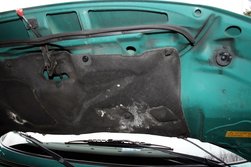 Dämmung an der Motorhaube