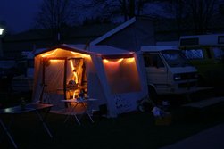 Nachtstimmung auf dem Campingplatz