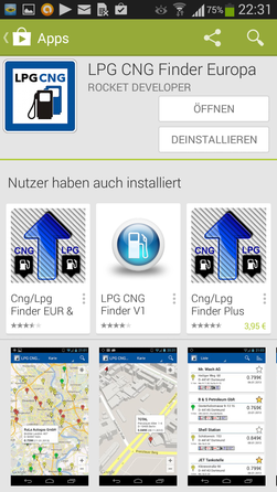 LPG CNG Finder Europa im Play Store