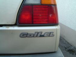 Golf CL Schriftzug am Heck