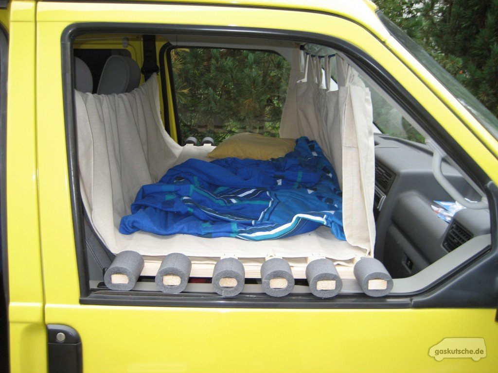 Tipps & tricks: kinderbett für das fahrerhaus des vw t4 ...