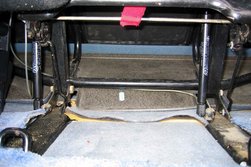 Konstruktion der Konsole der Sitzbank