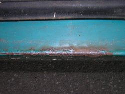 Rost am Schweller der Fahrerseite VW T4