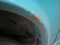 Rost VW T4 Radläufe Steinschlag